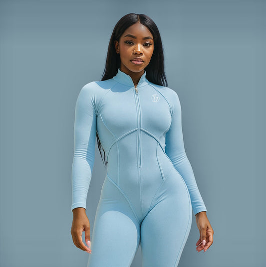 The Contour Code Catsuit- Blue Haze