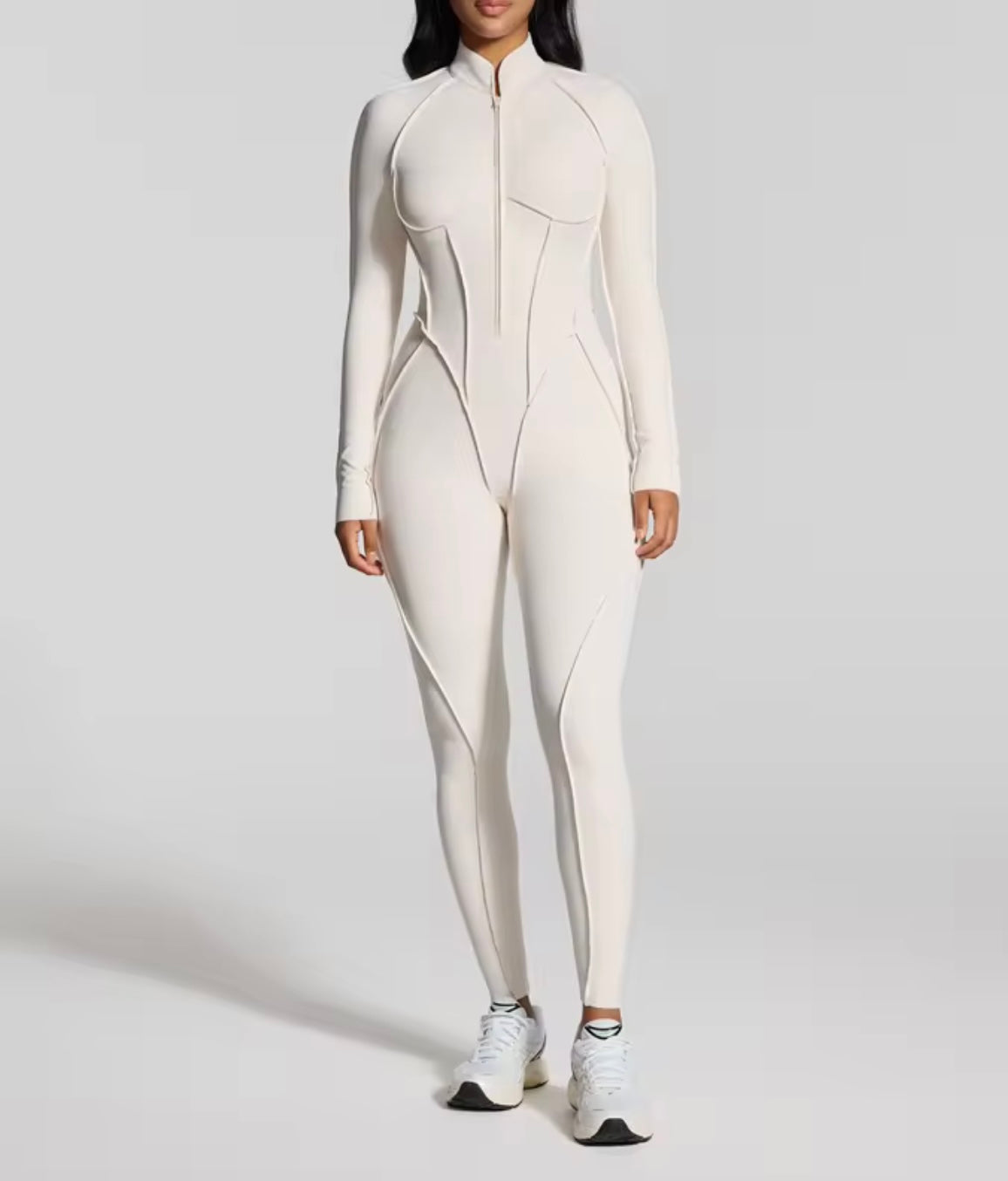 The Contour Code Catsuit- Marshmallow Fluff