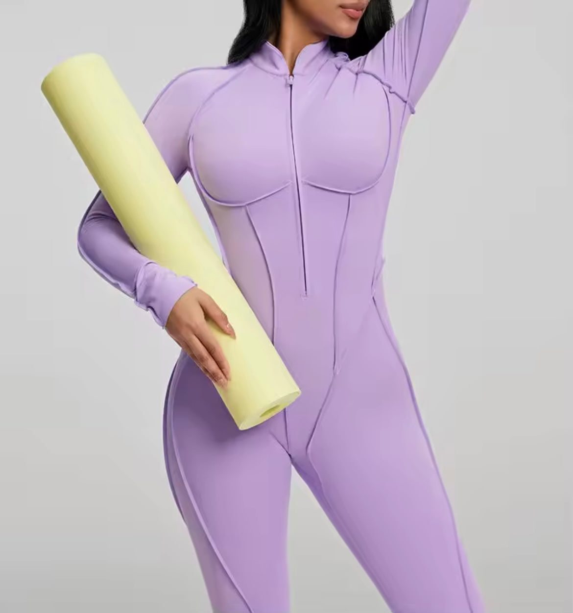 The Contour Code Catsuit- Lilac Drip